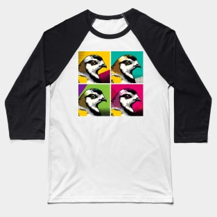 Pop Art Ptarmigan - Alpine Avian Fashion Statement Baseball T-Shirt